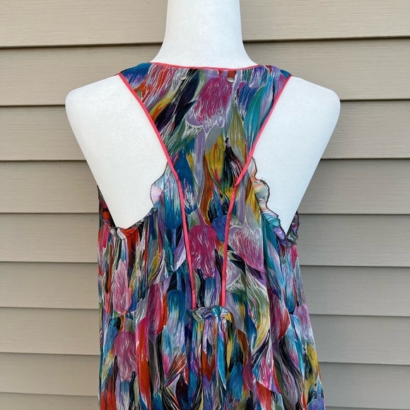 Erica Davies 100% silk top Women multicolored size 6 - Picture 4 of 13